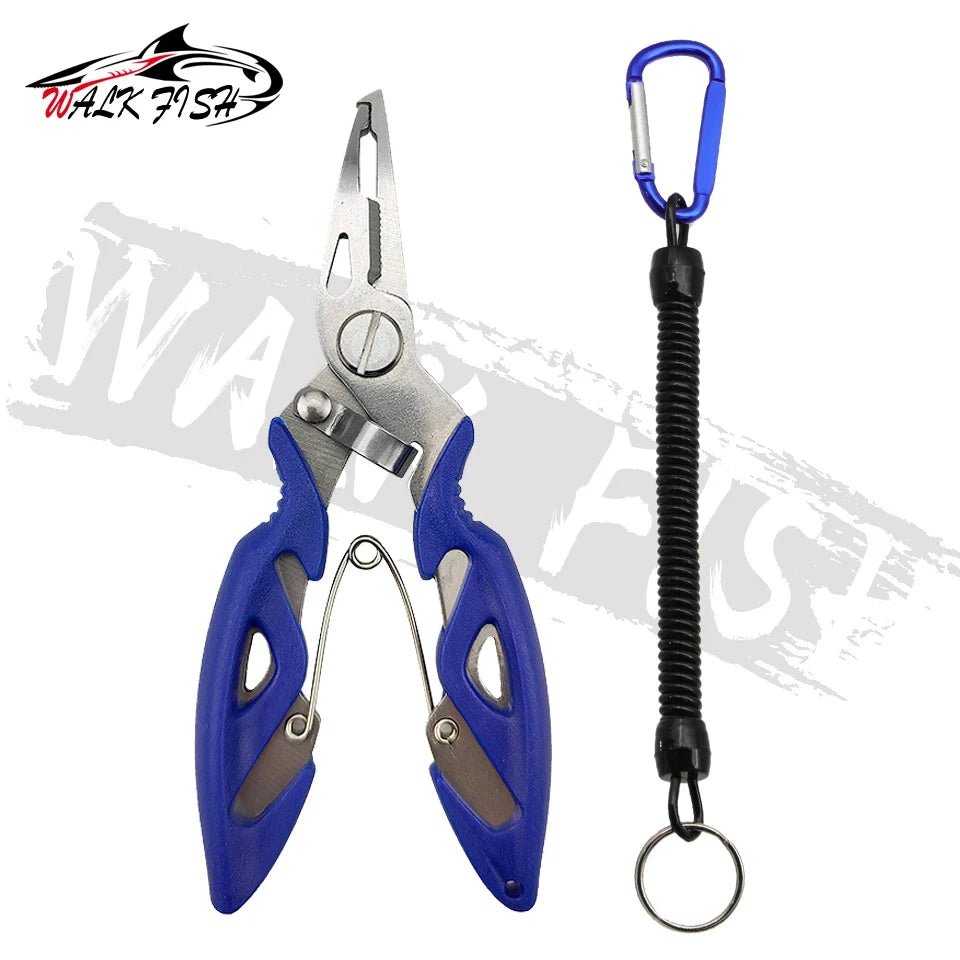 Pince de pêche, coupe-fil, ciseaux, mini dégorgeoir, outils multifonctions, nouvelle mâchoire à bec noir, plomb de pêche d'extérieur