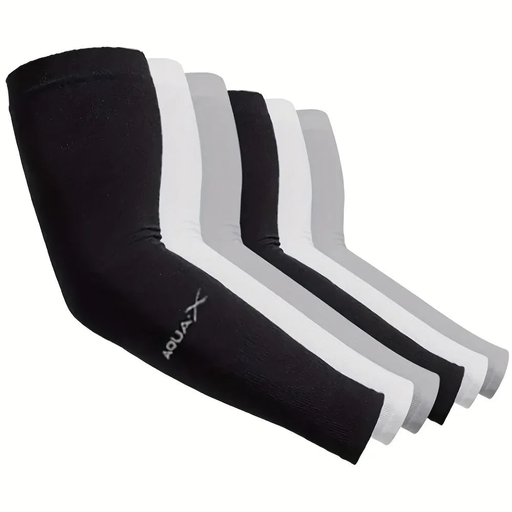 Lot de 3 paires de manchons de protection solaire respirants - Équipement respirant et anti-UV pour le sport, la conduite et les aventures en plein air
