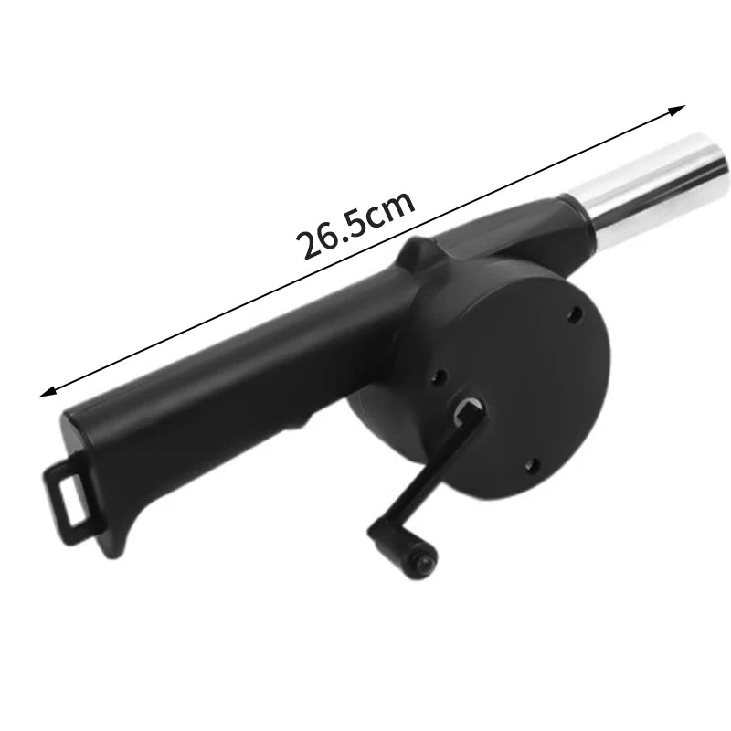 Ventilateur de barbecue souffleur d'air allume-feu rapide manivelle manuelle portable pour pique-nique en plein air camping cuisson barbecue grils à charbon de bois Stov