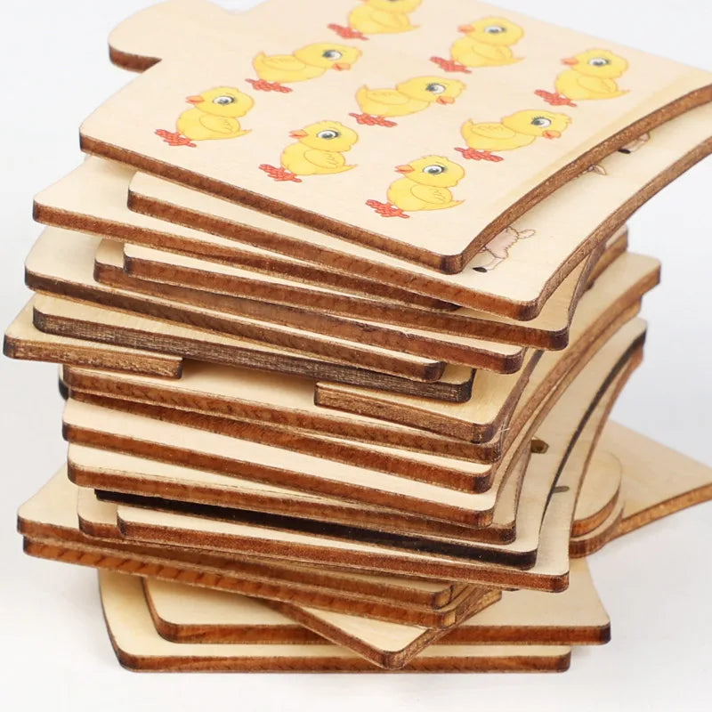 Boîte à fer à repasser pour enfants - Jeu de puzzle en bois avec animaux et nourriture - Jeu d'éveil à la logique et jouets éducatifs