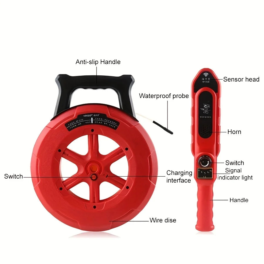 Détecteur de blocage de canalisations en fer Noyafa Pip, outil de diagnostic de canalisations de 20 m, scanner pour plombiers