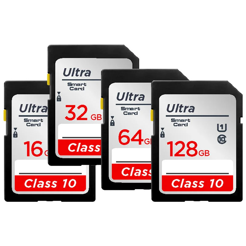 Carte SD 64 Go 128 Go 256 Go V10 16 Go 32 Go Carte mémoire SD Flash haute vitesse pour appareil photo