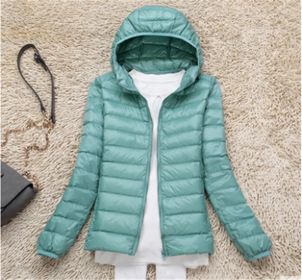 Veste bouffante à capuche pour femme, 15 couleurs, grande taille 5XL 6XL 7XL, nouvelle collection printemps-automne 2025, Ultra légère, emballable