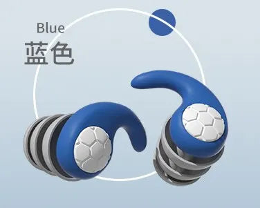 Une paire de bouchons d'oreille en silicone souple avec réduction de bruit, étanches, confortables à porter, adaptés pour dormir et nager
