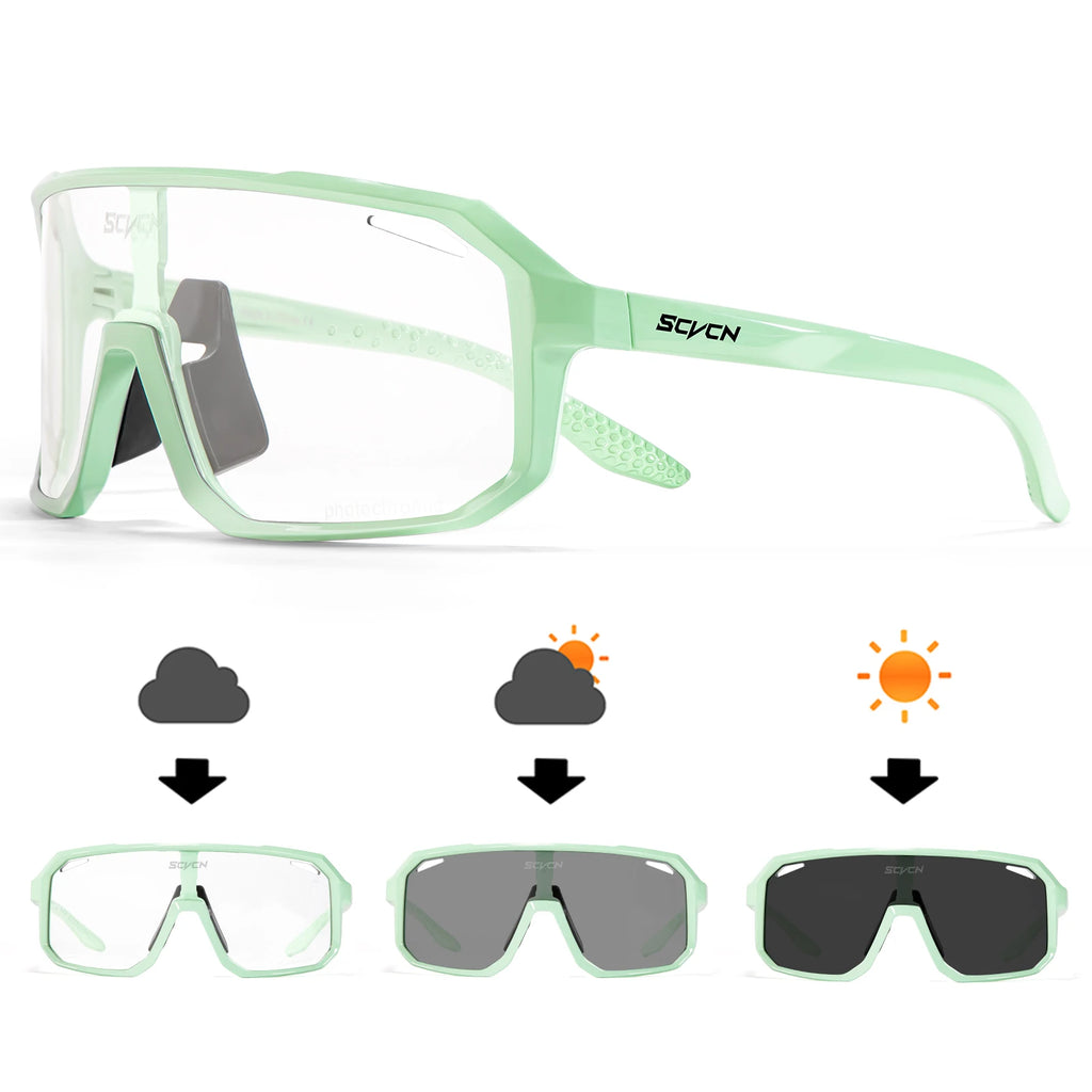 SCVCN nouvelles lunettes de cyclisme en plein air vélo lunettes de soleil hommes UV400 lunettes sport vtt lunettes équitation randonnée lunettes de soleil