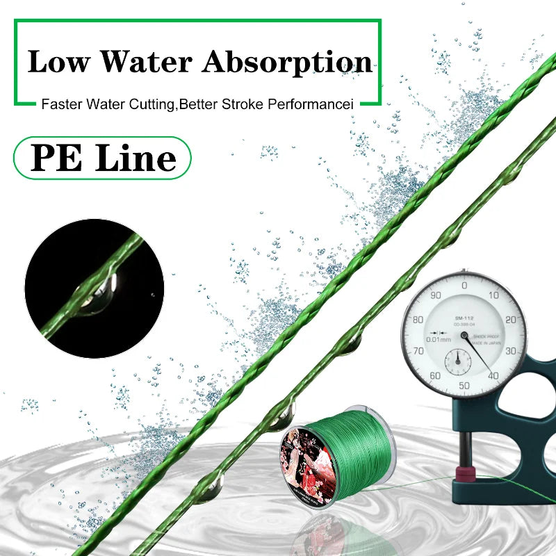 Ligne de pêche tressée Sougayilang 8 brins 100 m 300 m, multifilament, pour la pêche à la carpe, accessoire de pêche en fil tressé japonais, ligne PE