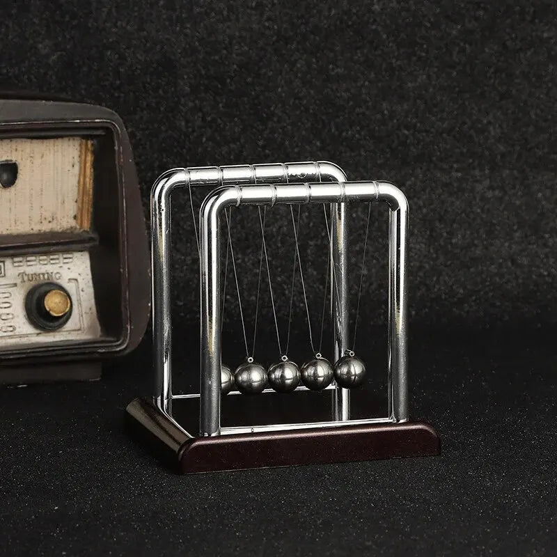 Newton's Cradle Balance boule en acier, fournitures d'enseignement, pendule scientifique physique, jouets de bureau, anti-Stress, cadeaux, décoration de la maison