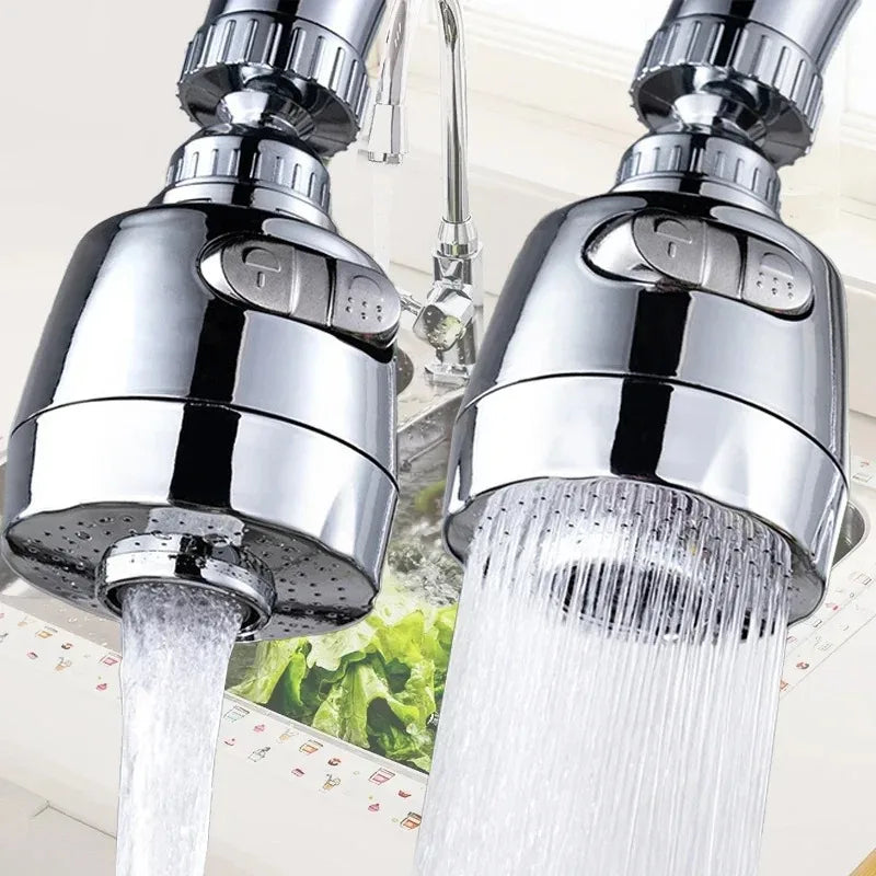 Universal Kitchen Faucet Adapter 2/3 Modes 360 Rotation Water Saving Spray Tap Nozzle with Filter Extenders Kitchen Gadgets