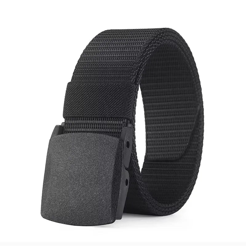 Ceinture pour hommes en plein air décontracté toile ceinture métal gratuit formation Nylon ceinture tactique avec pantalon jean ceinture sport ceintures pour hommes femmes