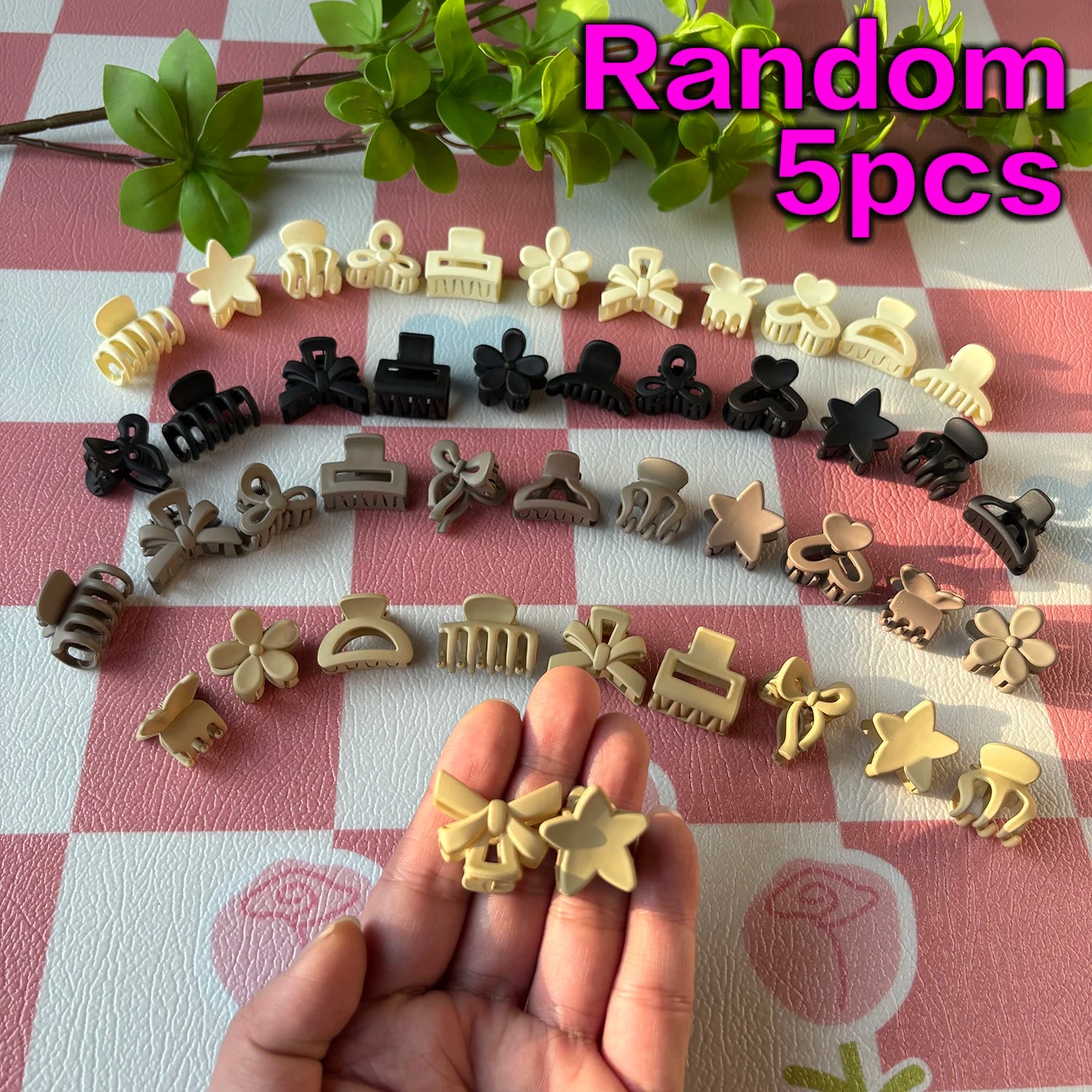 Paquet mixte de petits clips beiges, accessoires mignons pour filles, parfaits pour un usage quotidien, des Occasions spéciales ou des cadeaux de voyage, 5/10/20/30 pièces