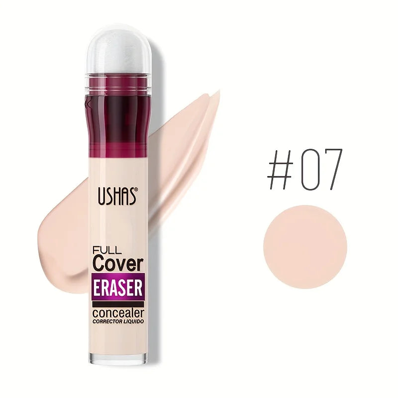 New Sponge Head Concealer for Dark Circles Freckles Acne Pigmentation and Blemishes Long Lasting Moisturizing Liquid Foundation
