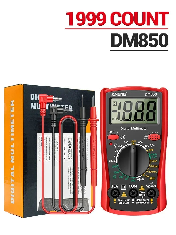 ANENG DM850 Digital Multimeter Automatic Professional 1999 Counts Auto AC/DC Votage Tester Ohm Current Ammeter Detector Tool