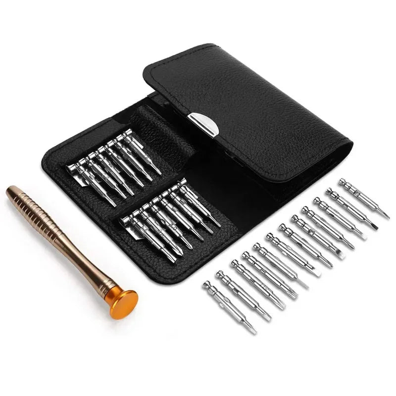 Jeu de Mini tournevis de précision 25 en 1, tournevis Torx électronique, Kit d'outils de réparation d'ouverture pour iPhone caméra montre tablette PC