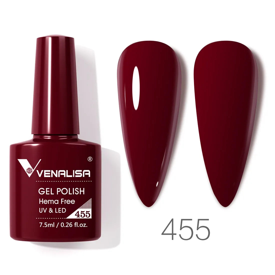 Vernis à ongles gel Venalisa 7,5 ml SANS HEMA, semi-permanent, UV/LED, couvrance totale, texture ultra-douce, manucure sublime