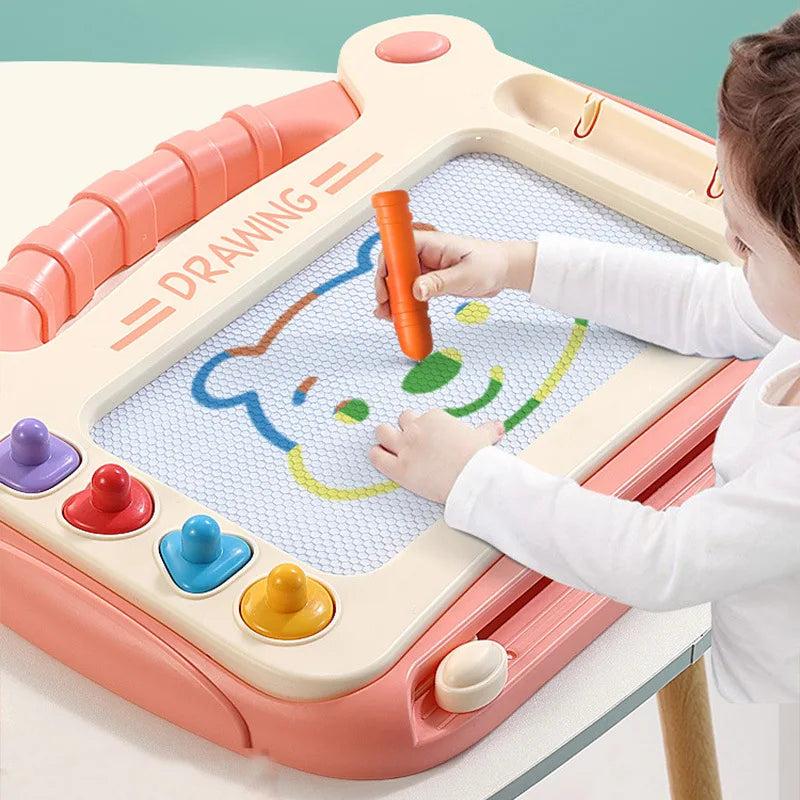 Tableau de dessin magnétique pour enfants, puzzle pour bébé, jouet d'écriture magnétique, tableau de dessin magnétique graffiti, jouet Montessori pour enfants