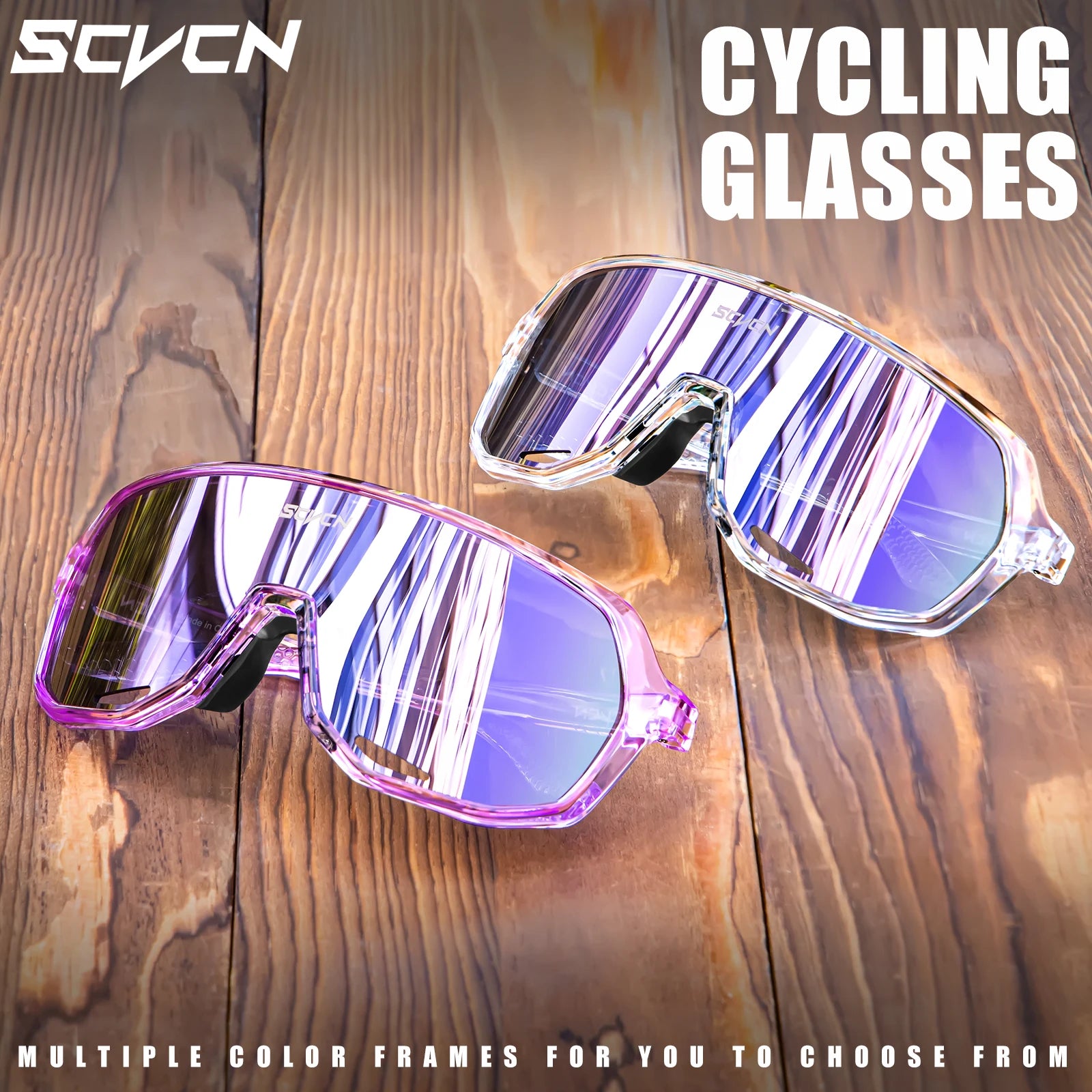 SCVCN nouvelles lunettes de cyclisme en plein air vélo lunettes de soleil hommes UV400 lunettes sport vtt lunettes équitation randonnée lunettes de soleil