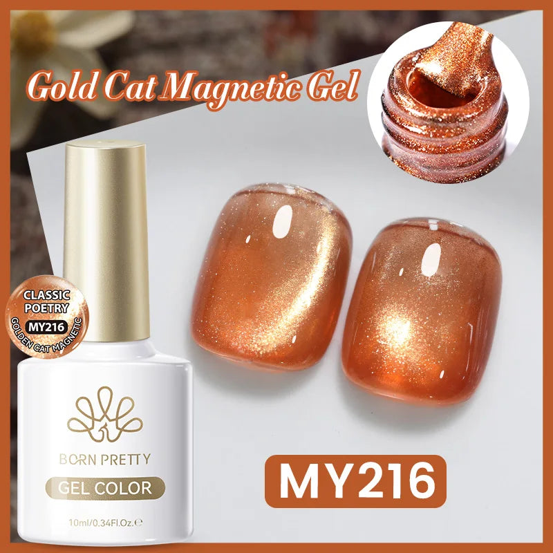 Vernis à ongles magnétique gel BORN PRETTY 10 ml Argent Clair de Couleur Chat - Accessoires pour les ongles - Vernis semi-permanent pour ongles d'automne et d'hiver