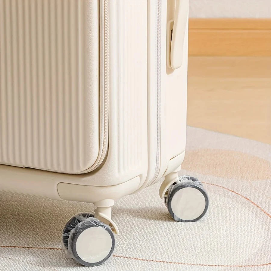 Couvre-roues de bagages 50/100 pièces, protecteurs de valises anti-poussière, accessoires de voyage jetables pour valises à roulettes