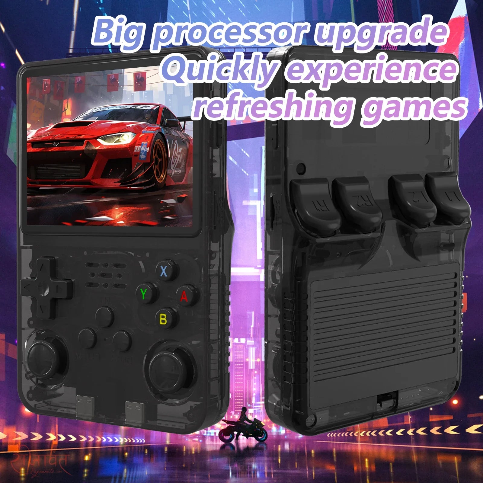 Console de jeu vidéo portable rétro R36S, système Linux, écran IPS de 3,5 pouces, lecteur portable, jeux de 64 Go, plusieurs couleurs sont disponibles