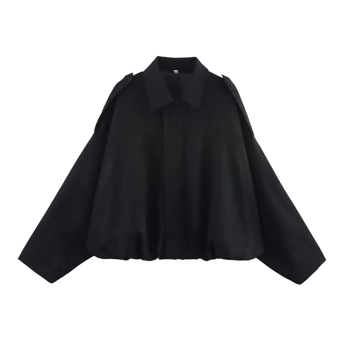 Vestes bombers élégantes pour femmes, style militaire, col rabattu, manches longues, coupe ample, vêtements d'extérieur vintage, hauts chics