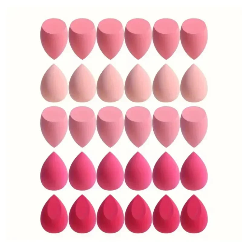 Ensemble de 4/7/18 éponges à maquillage adaptées à l'application de crèmes liquides, BB crèmes et poudres. Éponge à maquillage double usage (sec/humide)