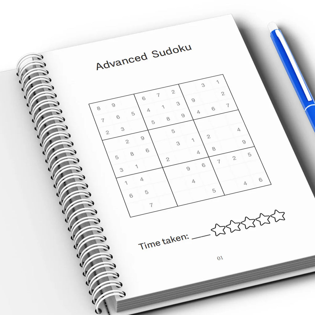 Fun & Educational Kids Sudoku Puzzle Book: Easy to Hard Levels for Children's Brain Training and Logic Skills Development