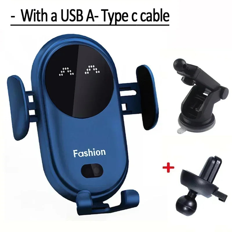 Wireless Charger Car Mount for Air Vent Mount Car Phone Holder Rotating Intelligent Infrared Fast Wireless Charging Charger