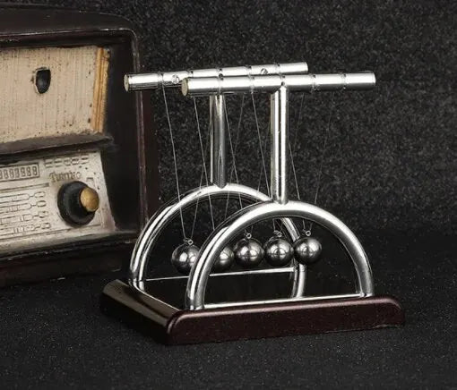 Newton's Cradle Balance boule en acier, fournitures d'enseignement, pendule scientifique physique, jouets de bureau, anti-Stress, cadeaux, décoration de la maison