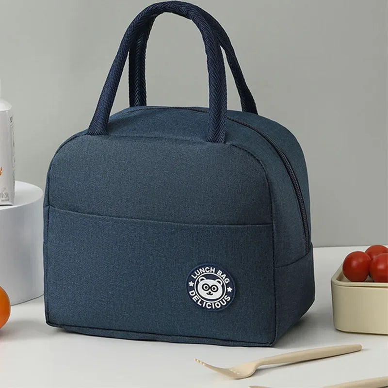 Sac à déjeuner isolé, sac à Bento isolant, sac à riz en aluminium, sac à repas, sac à glace pour étudiant, sac à main à déjeuner Bento isolant