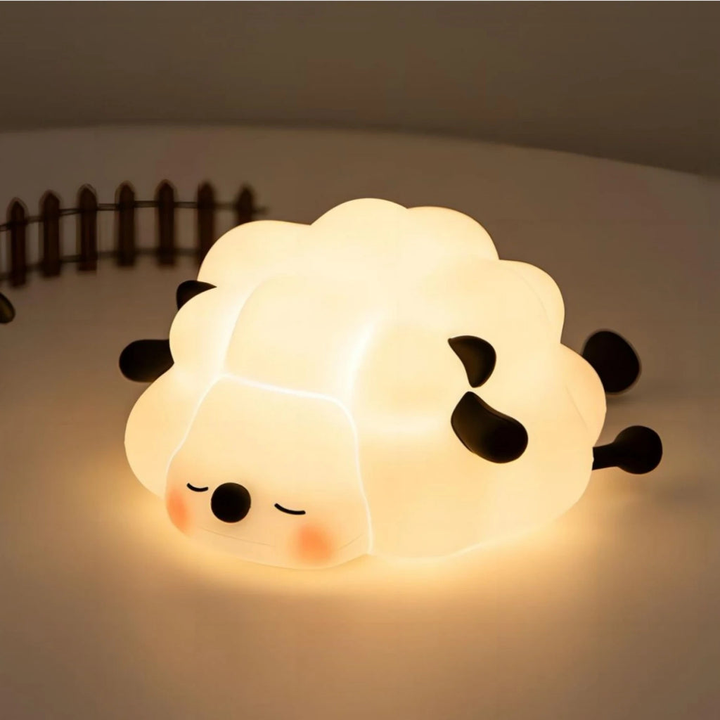 Lampe de nuit mignonne en silicone souple, renard et lapin, veilleuse de chambre d'enfant à intensité variable, rechargeable, avec minuterie et capteur tactile