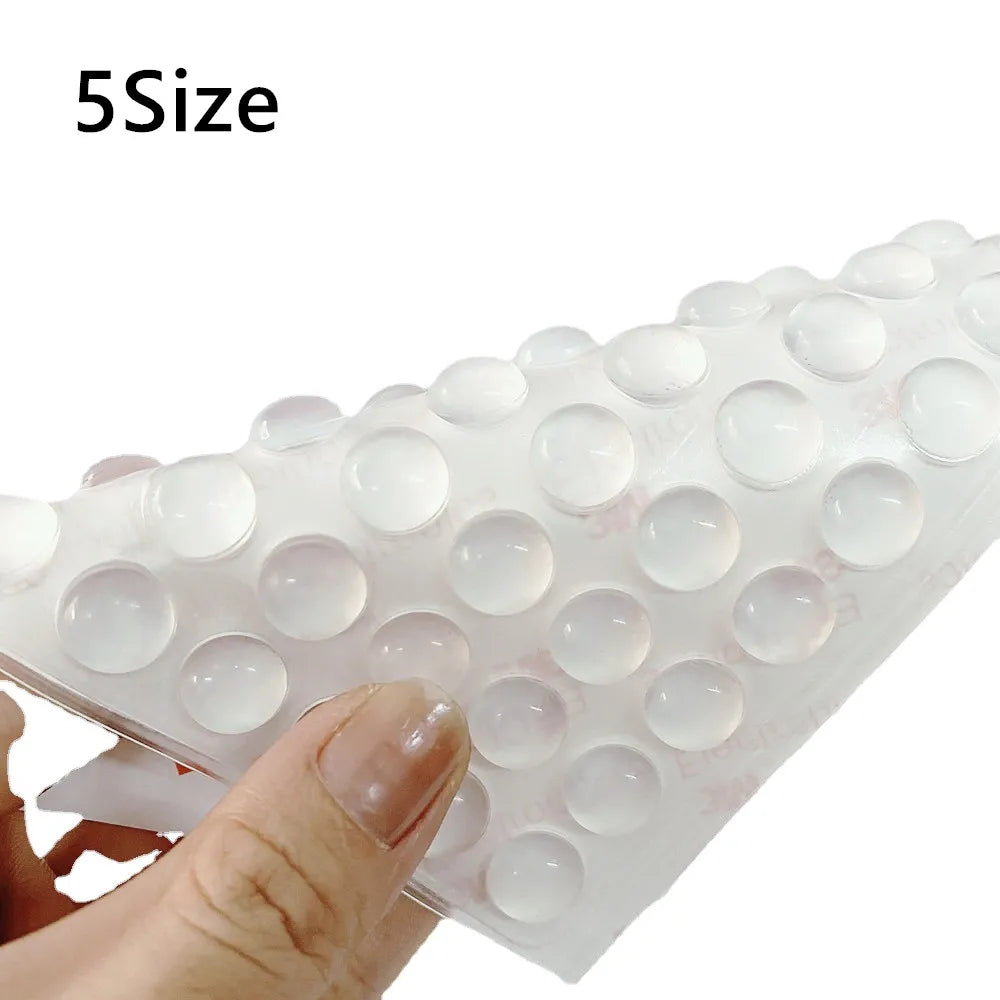 Butoir de porte auto-adhésif, 100 pièces, amortisseur en caoutchouc, pare-chocs d'armoire, tampons de meubles en Silicone, coussinets de protection