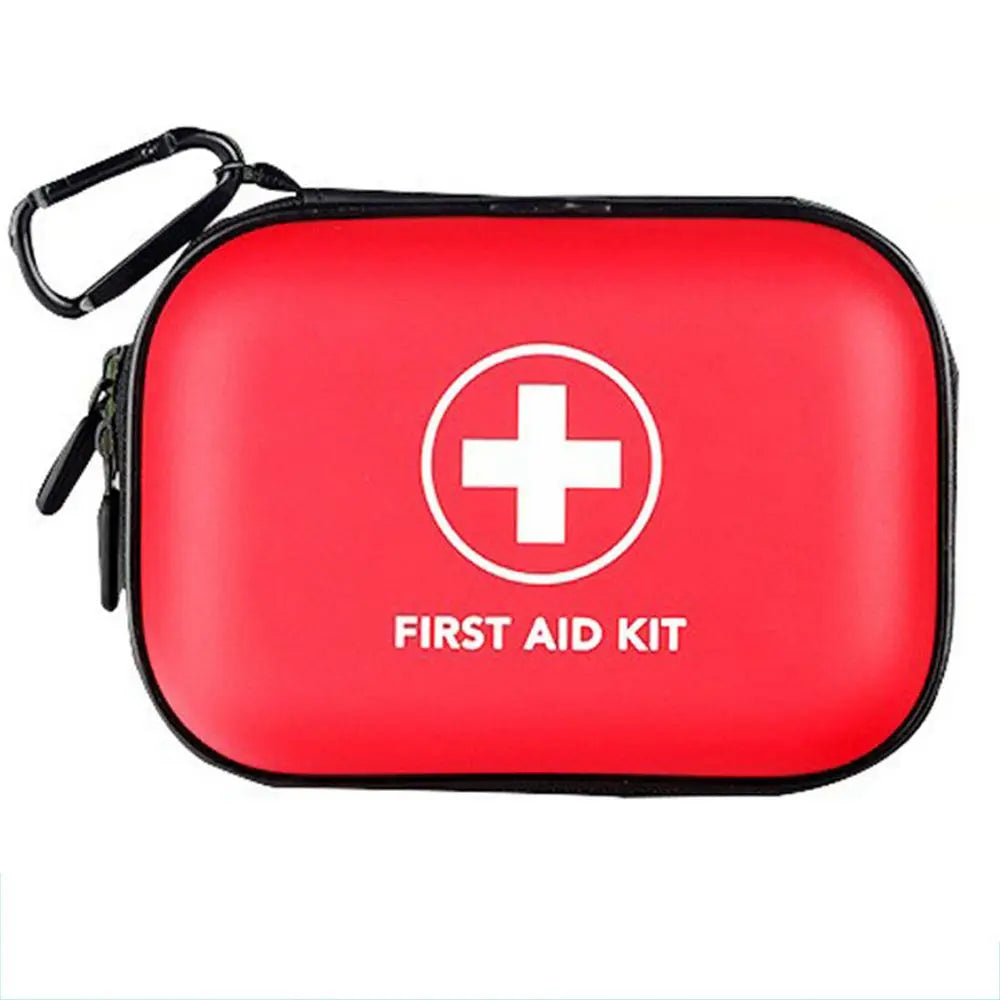 Kit de premiers secours d'urgence, 104 pièces, sac médical portable polyvalent pour la maison et la voiture, utilisation en extérieur avec étui étanche en PU