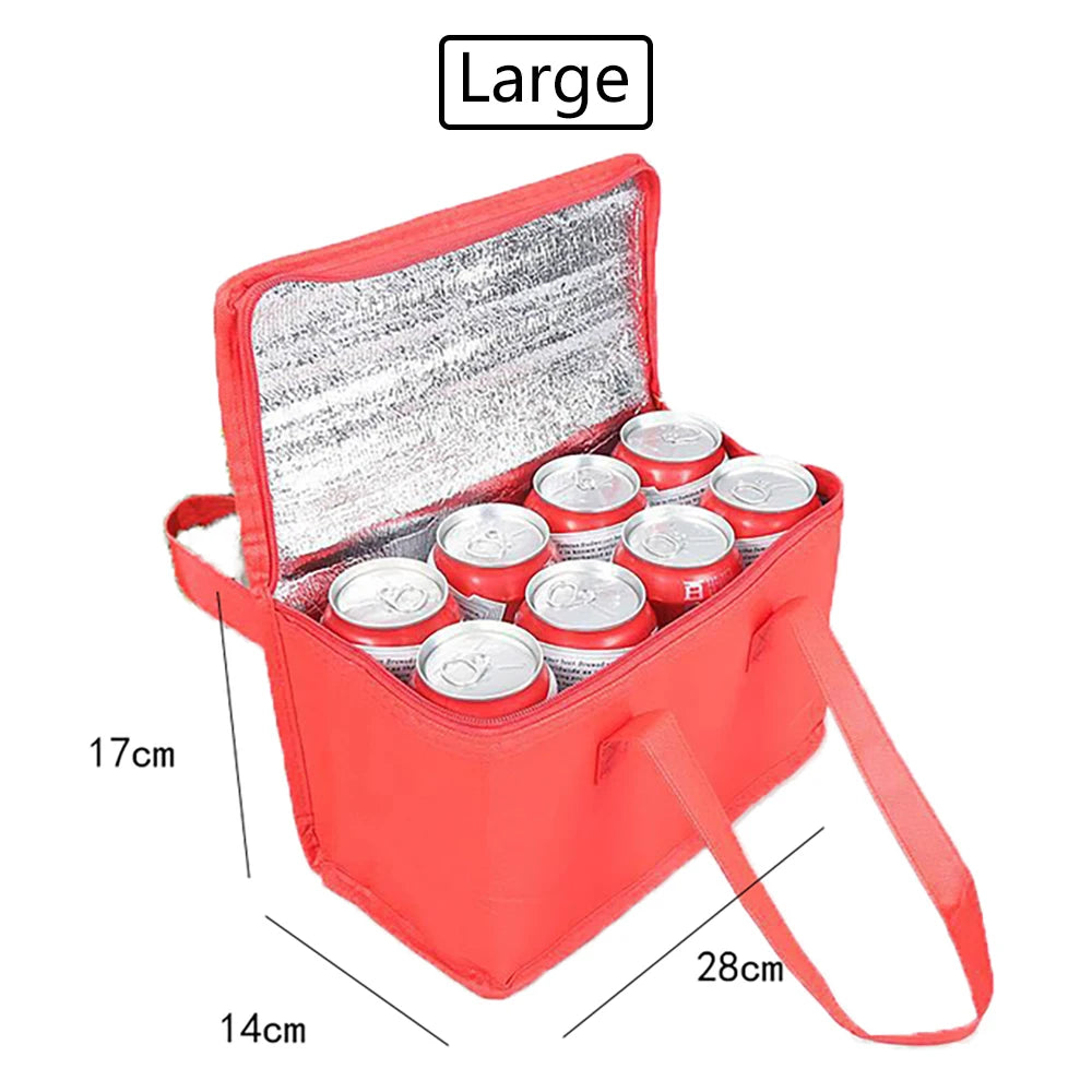 Sac isotherme Portable pour déjeuner, sac isotherme pliable pour pique-nique, sac thermique pour aliments, porte-boissons, sacs isolés, sac de livraison de bière