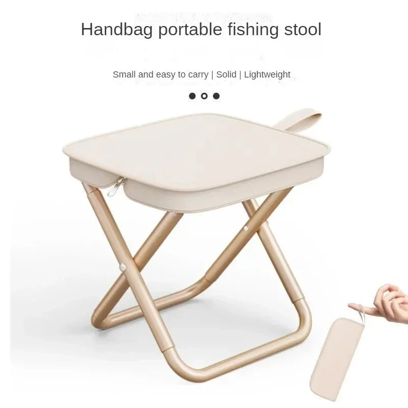Chaise pliante multifonctionnelle portable pour pique-nique et camping, tabouret de pêche ultra-léger, tabouret de voyage, accessoires de pêche