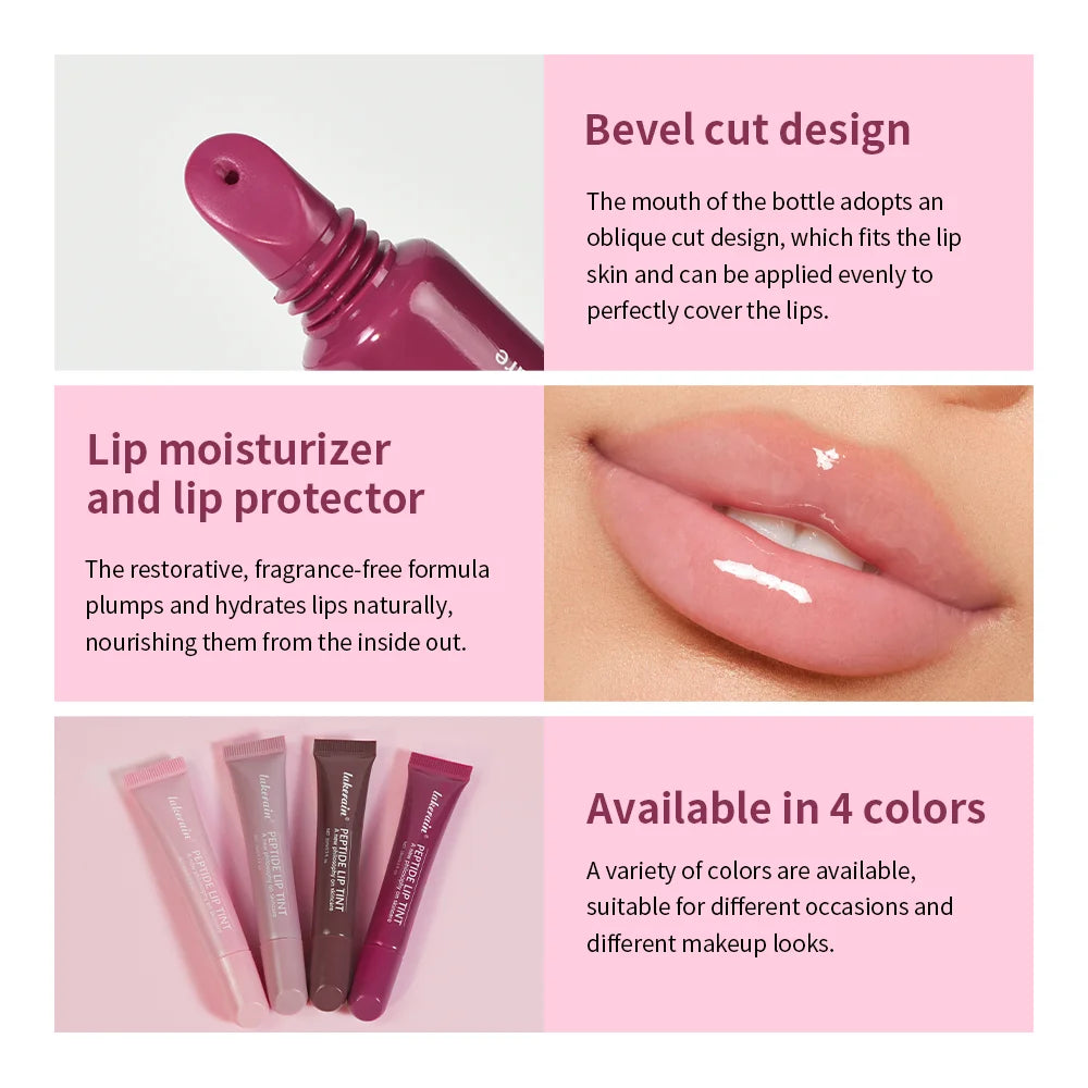 Gloss à lèvres effet miroir 10 ml, huile hydratante et nourrissante pour les lèvres, effet gel longue tenue, effet verre, estompe les ridules, sérum protecteur pour les lèvres