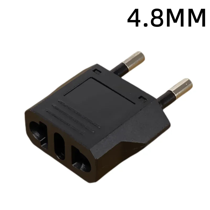 America European Mini US To EU Power Plug Adapter Russia Australia Travel Plug Converter Adapter Korea 4.0mm 4.8mm Plug 6A 125A