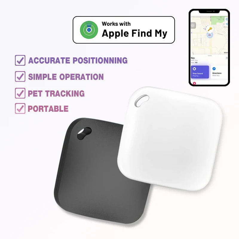 Le traqueur GPS Bluetooth intelligent fonctionne avec Apple Find My APP ITag Dispositif de rappel anti-perte Localisateur classé MFI Clé de voiture Localisateur d'enfants pour animaux de compagnie