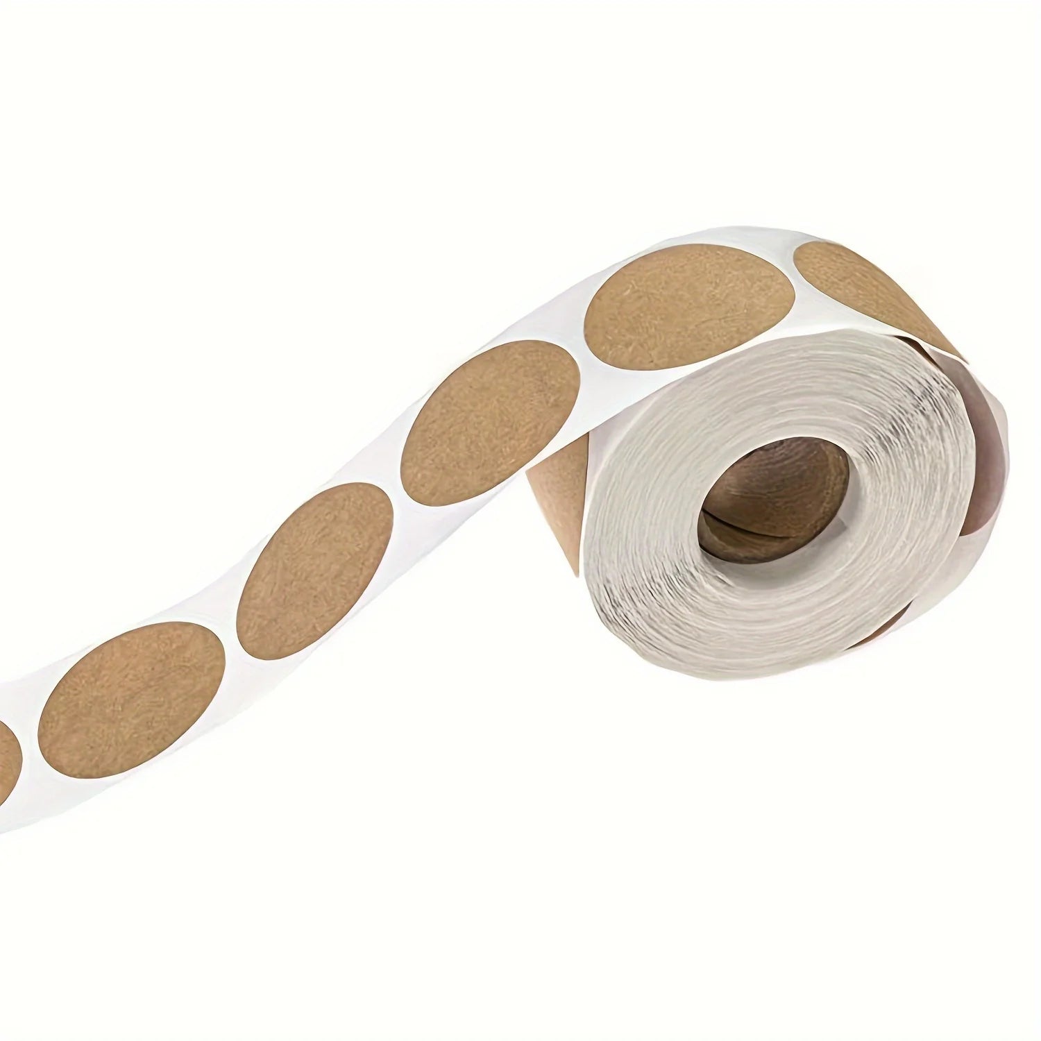 500 pièces/1 rouleau, étiquettes auto-adhésives rondes kraft articles classification nom autocollants étiquettes personnalisées