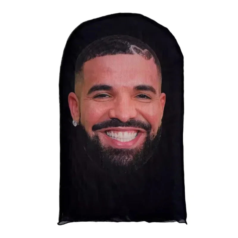 Masque Kanye imprimé en 3D pour cosplay, masque intégral en maille extensible pour hommes et femmes, déguisement de rôle, cagoule tendance pour Halloween