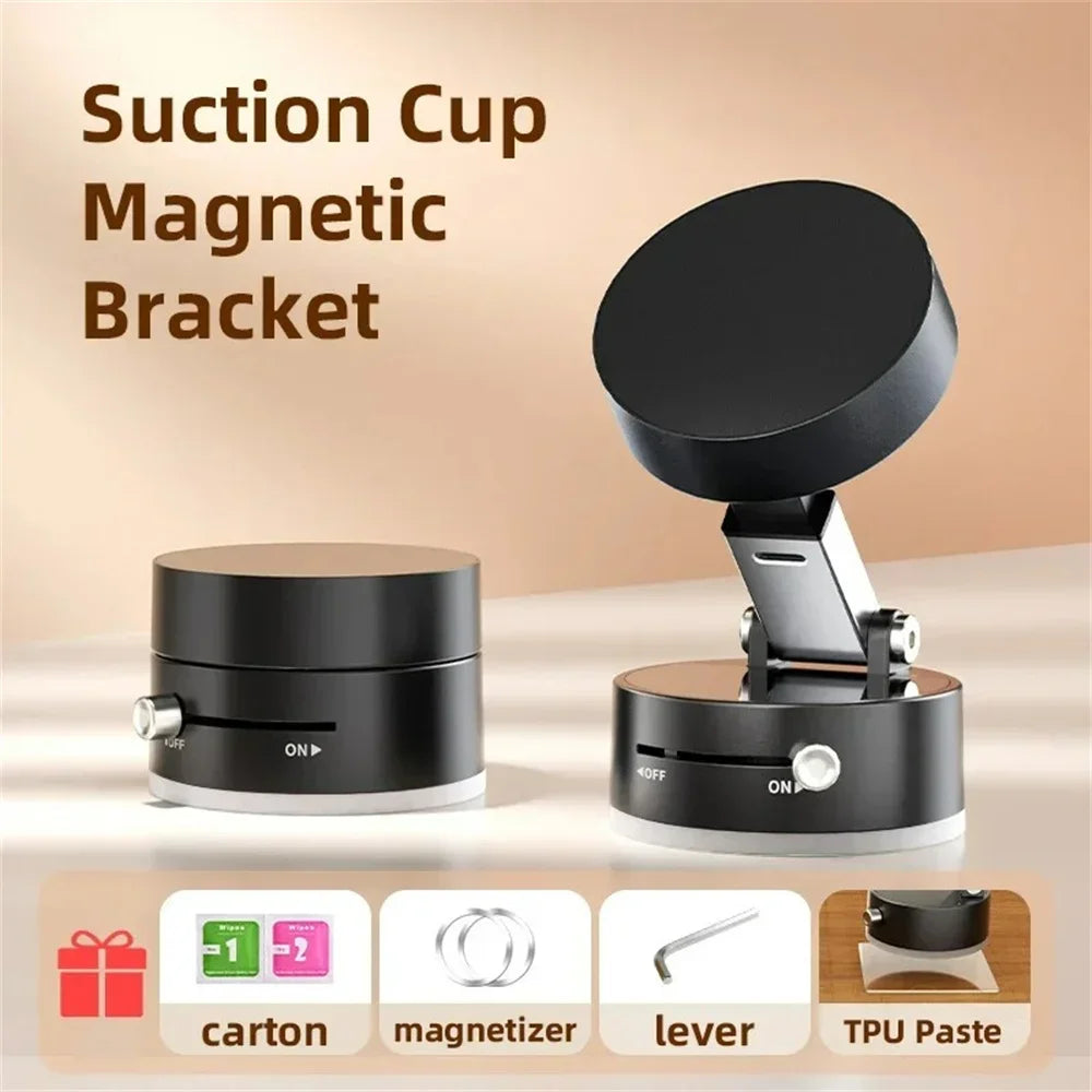 Support magnétique pour téléphone portable de voiture 2025 - Nouveau modèle à ventouse et fixation par vide - Support de téléphone portable spécialement conçu pour les voitures