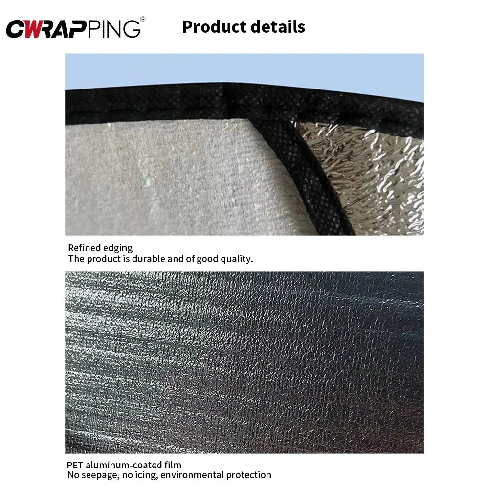 Pare-soleil de voiture, toit ouvrant, volant de voiture, Double isolation thermique, couverture de Protection, accessoires d'intérieur de voiture