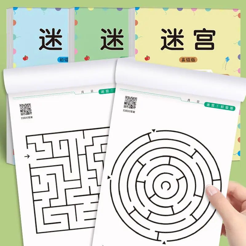 Children Maze Game Book Student Concentration Training Intellectual Development Educational Early Learning Toys Kids Gifts