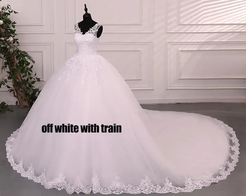 Robe de mariée Ashley Gloria Pure White, élégante robe de bal à col bateau, simple, Vestido De Noiva, grande taille, robe De Mariee