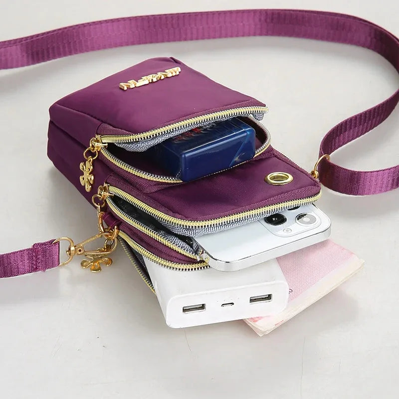 Mini sac incliné pour femmes, sac pour téléphone portable, sac d'argent à la mode pour maman, nouvelle collection 2025