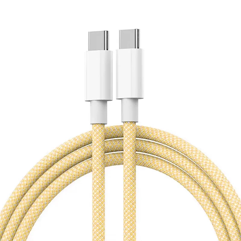 Câble couleur ZIJAZO USB-C à Type C pour Apple iPhone 15 PD 60W charge rapide pour Huawei Xiaomi Samsung câble de tissage de Type C