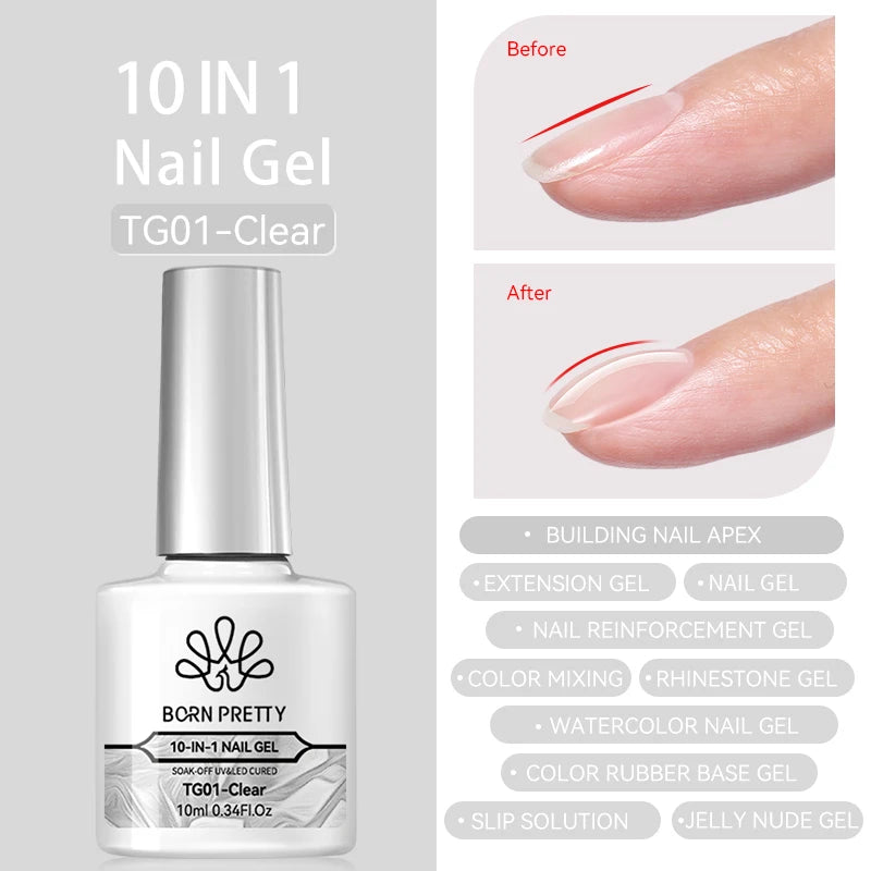 Vernis à ongles magnétique gel BORN PRETTY 10 ml Argent Clair de Couleur Chat - Accessoires pour les ongles - Vernis semi-permanent pour ongles d'automne et d'hiver