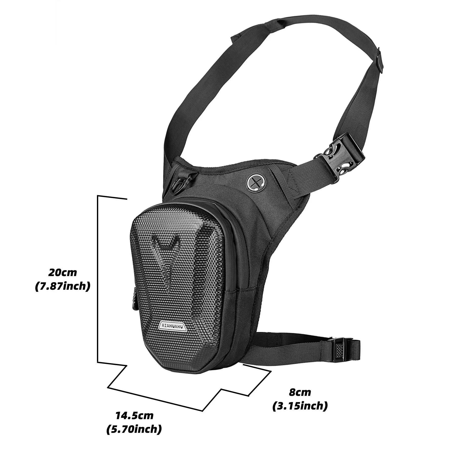 Sacoche de jambe pour homme, idéale pour la moto, le camping, les loisirs, les voyages, la randonnée, l'alpinisme et les activités de plein air. Sacoche de ceinture imperméable avec poche