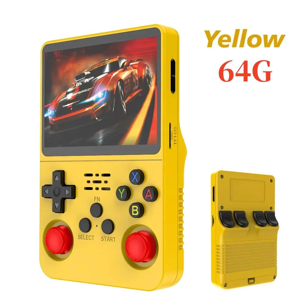 Console de jeu vidéo portable rétro R36S, système Linux, écran IPS de 3,5 pouces, lecteur portable, jeux de 64 Go, plusieurs couleurs sont disponibles