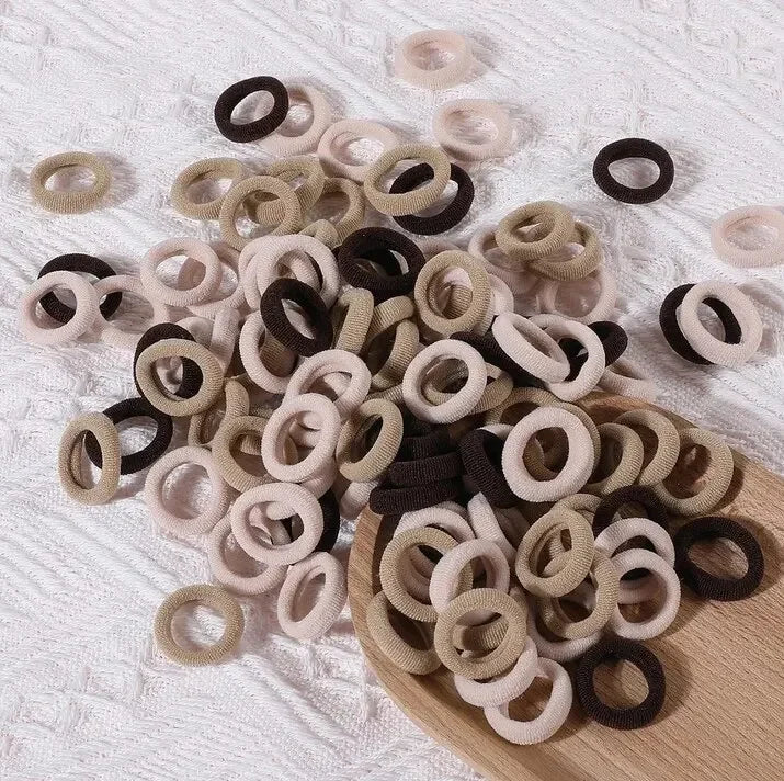 100/300/500 Pcs Girls Colorful Elastic Hair Bands Ponytail Hold Hair Tie Rubber Bands Scrunchie Hair Accessories Bands for Girls