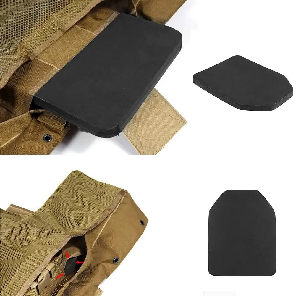 Gilet tactique Airsoft, 1 paire, plaques de déflecteur EVA pour gilets d'armure corporelle, insertion de plaque de choc en mousse, protection pour jeu de guerre Paintball de chasse